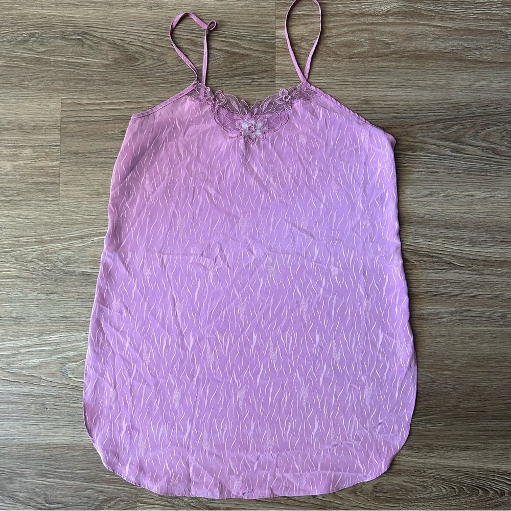 Lavender Lace Trim Cami Top